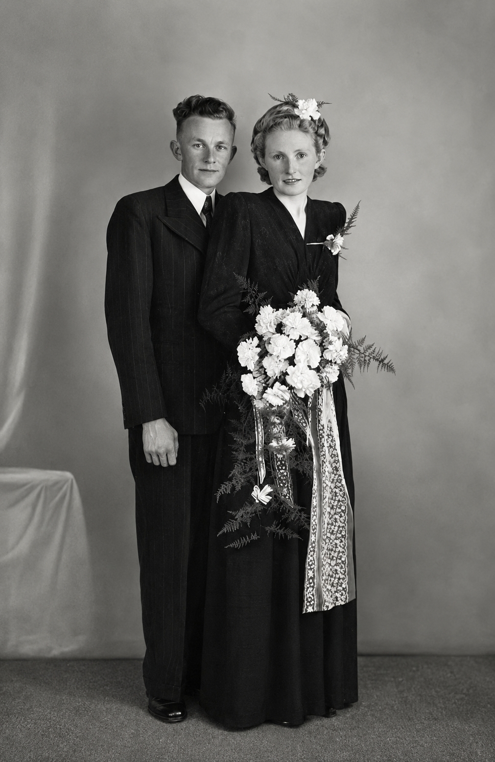 Jan Ouweltjes en Geertje Noordman huwelijksfoto